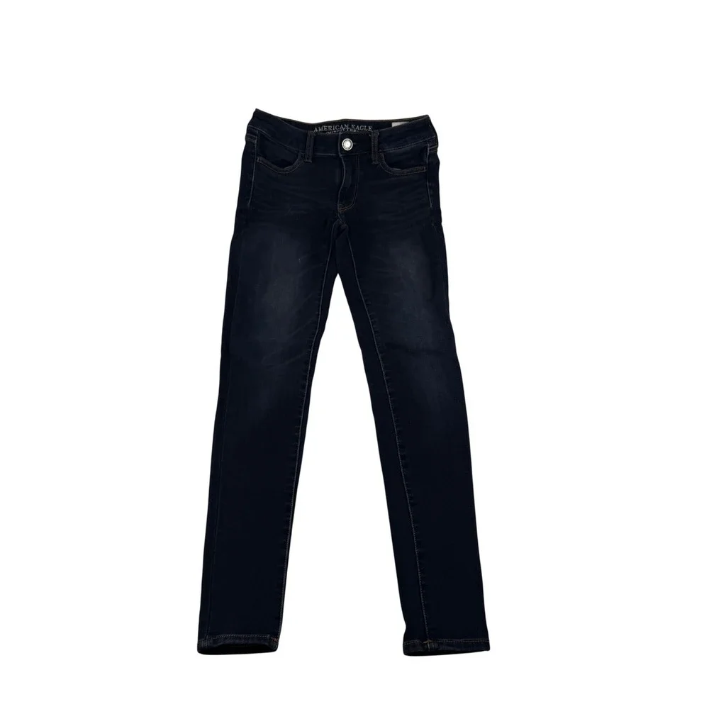 American Eagle 360 Super Stretch Skinny Jeans Dark Wash Size 0 Regular Indigo
